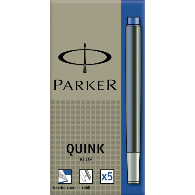 Чернильный картридж PARKER ДЛЯ ПЕРЬЕВОЙ РУЧКИ, СИНЕ-ЧЕРНЫЙ S0116250 Чернильный картридж PARKER ДЛЯ ПЕРЬЕВОЙ РУЧКИ, СИНЕ-ЧЕРНЫЙ S0116250
