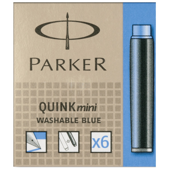 Чернильный мини картридж PARKER ДЛЯ ПЕРЬЕВОЙ РУЧКИ, СИНИЙ S0767240 Чернильный мини картридж PARKER ДЛЯ ПЕРЬЕВОЙ РУЧКИ, СИНИЙ S0767240