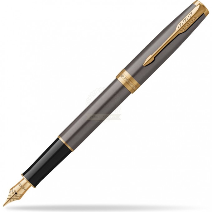 Ручка перьевая PARKER SONNET GREY CORE GT () F 2213680